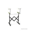 Gravity Foldable keyboard stand with scissors mechanism