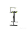 Gravity Foldable keyboard stand with scissors mechanism