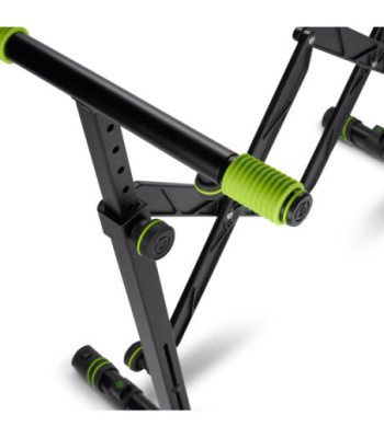 Gravity Foldable keyboard stand with scissors mechanism