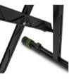Gravity Foldable keyboard stand with scissors mechanism