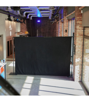Gravity Horizontal telescopic crossbar for Pipe and Drape curtain system