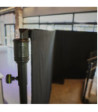 Gravity Horizontal telescopic crossbar for Pipe and Drape curtain system