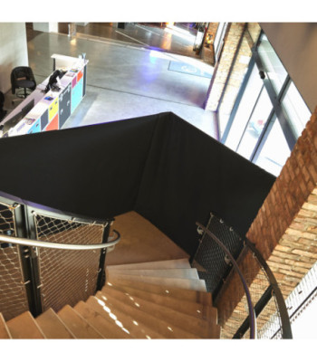 Gravity Horizontal telescopic crossbar for Pipe and Drape curtain system