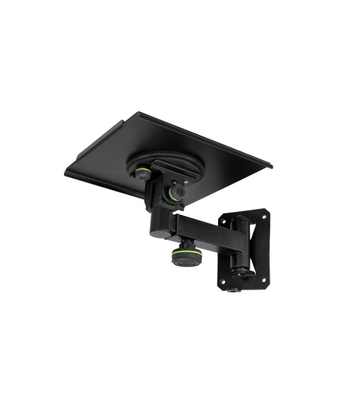 Gravity Tiltable and swivelling wall mount for studio monitors