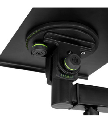 Gravity Tiltable and swivelling wall mount for studio monitors