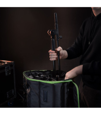 Gravity Touring transport bag for up to six microphone stands, rollable