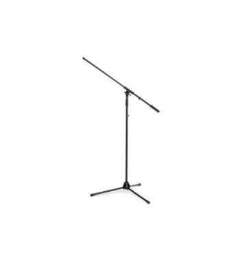 Gravity Touring overhead microphone stand with extra-wide folding tripod and extra-long boom