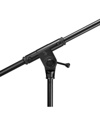 Gravity Touring overhead microphone stand with extra-wide folding tripod and extra-long boom