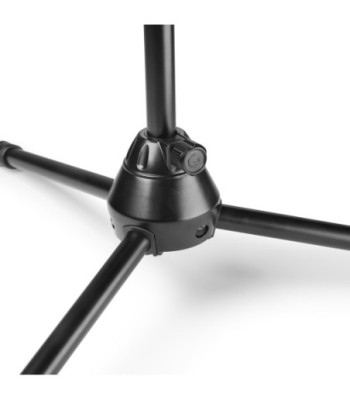 Gravity Touring Series microphone stand with tripod folding base and 2-point adjustment telescopic boom, black