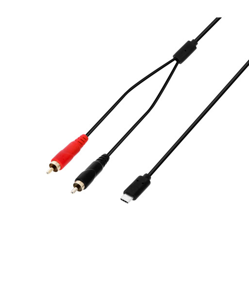 Adam Hall USB-C Y-cable - 2 x RCA male x USB-C - 3 m