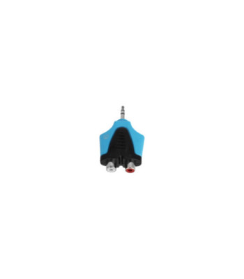 Adam Hall BLU Line Y-Adapter - 2 x RCA female x Minijack TRS