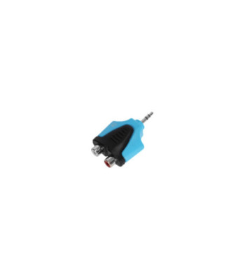 Adam Hall BLU Line Y-Adapter - 2 x RCA female x Minijack TRS
