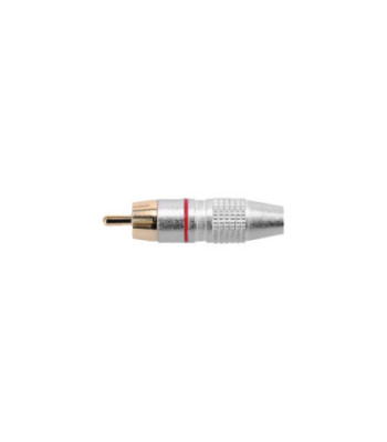 Adam Hall RCA connector male with red code ring