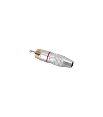 Adam Hall RCA connector male with red code ring