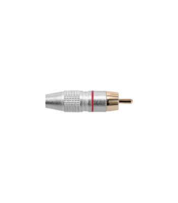 Adam Hall RCA connector male with red code ring
