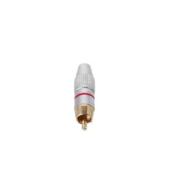 Adam Hall RCA connector male with red code ring