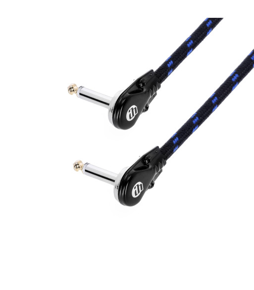 Adam Hall Vintage Pedalboard Patch Cable - Adam Hall® angled Jack TS - 0.15 m