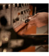 Adam Hall Vintage Pedalboard Patch Cable - Adam Hall® angled Jack TS - 0.15 m
