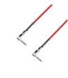 Adam Hall Pedalboard Patch Cable - Set of 5 Adam Hall® angled Jack TS - 0.3 m