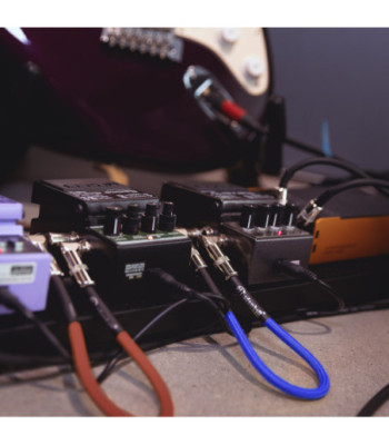 Adam Hall Pedalboard Patch Cable - Set of 5 Adam Hall® angled Jack TS - 0.3 m
