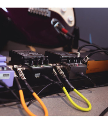 Adam Hall Pedalboard Patch Cable - Set of 4 Adam Hall® angled Jack TS - 0.9 m