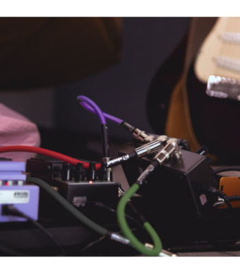 Adam Hall Pedalboard Patch Cable - Set of 5 Adam Hall® angled Jack TS - 0.9 m