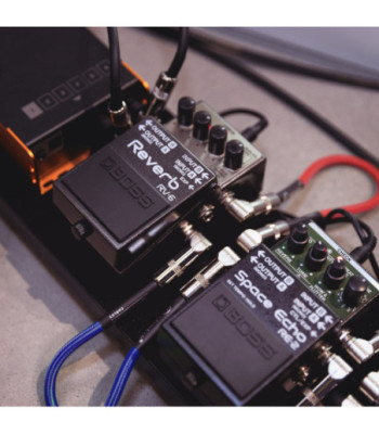 Adam Hall Pedalboard Patch Cable - Set of 5 Adam Hall® angled Jack TS - 0.9 m