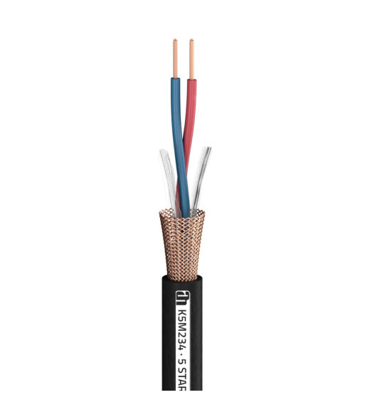 Adam Hall Microphone Cable - 0.34 mm² AWG22 with PUR jacket - 100 m - 100 Meter.