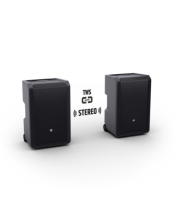 LD Systems 10" Portable battery-powered Bluetooth® PA System with mixer, 1x wireless handheld and 1x headset microphone (incl.