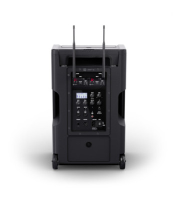 LD Systems 10" Portable battery-powered Bluetooth® PA System with mixer, 1x wireless handheld and 1x headset microphone (incl.