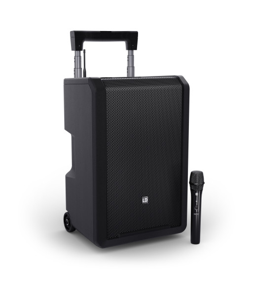 LD Systems 10" Portable battery-powered Bluetooth® PA System with mixer and 1x wireless handheld microphone