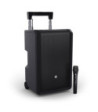 LD Systems 10" Portable battery-powered Bluetooth® PA System with mixer and 1x wireless handheld microphone