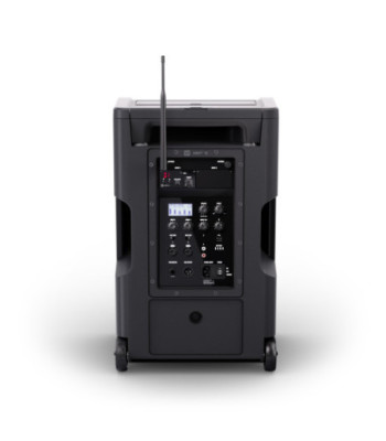 LD Systems 10" Portable battery-powered Bluetooth® PA System with mixer and 1x wireless handheld microphone