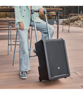 LD Systems 10" Portable battery-powered Bluetooth® PA System with mixer and 1x wireless handheld microphone