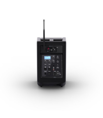 LD Systems Portable battery-powered Bluetooth® PA loudspeaker with mixer and 1x headset microphone (incl. bodypack), Stage Blac