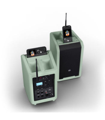 LD Systems Portable battery-powered Bluetooth® PA loudspeaker with mixer and 1x headset microphone (incl. bodypack),  Adventure