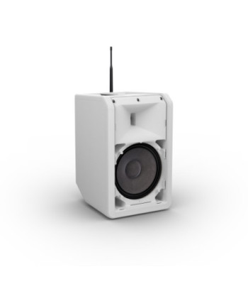 LD Systems Portable battery-powered Bluetooth® PA loudspeaker with mixer and 1x headset microphone (incl. bodypack), Pure White