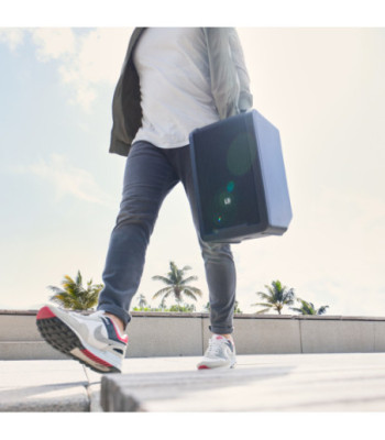 LD Systems Portable battery-powered Bluetooth® PA loudspeaker with mixer and 1x headset microphone (incl. bodypack), Stage Blac