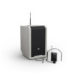 LD Systems Portable battery-powered Bluetooth® PA loudspeaker with mixer and 1x headset microphone (incl. bodypack), Urban Grey