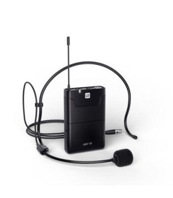 LD Systems Portable battery-powered Bluetooth® PA loudspeaker with mixer and 1x headset microphone (incl. bodypack), Pure White