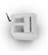 LD Systems Portable battery-powered Bluetooth® PA loudspeaker with mixer and 1x headset microphone (incl. bodypack), Pure White