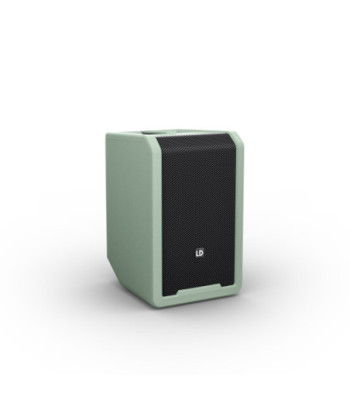 LD Systems Portable battery-powered Bluetooth® PA loudspeaker with mixer, Adventure Green