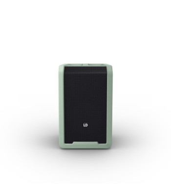 LD Systems Portable battery-powered Bluetooth® PA loudspeaker with mixer, Adventure Green