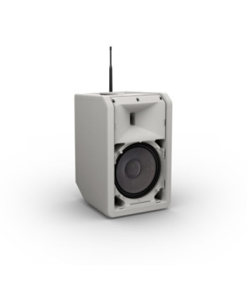 LD Systems Portable battery-powered Bluetooth® PA loudspeaker with mixer  and 1x wireless handheld microphone, Urban Grey