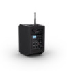 LD Systems Portable battery-powered Bluetooth® PA loudspeaker with mixer and 1x wireless handheld microphone, Stage Black