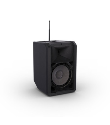 LD Systems Portable battery-powered Bluetooth® PA loudspeaker with mixer and 1x wireless handheld microphone, Stage Black