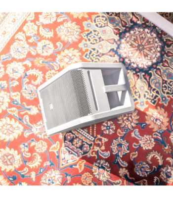 LD Systems Portable battery-powered Bluetooth® PA loudspeaker with mixer and 1x wireless handheld microphone,  Pure White