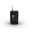 LD Systems Portable battery-powered Bluetooth® PA loudspeaker with mixer and 1x wireless handheld microphone, Stage Black
