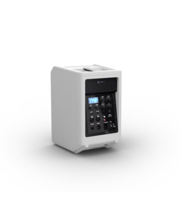 LD Systems Portable battery-powered Bluetooth® PA loudspeaker with mixer, Pure White