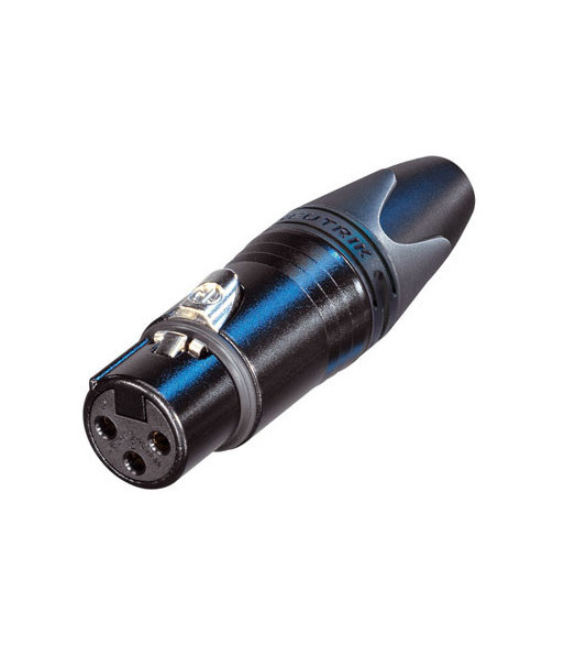 Neutrik XLR plug 3-pole female  Neutrik® - with gold-plated contacts